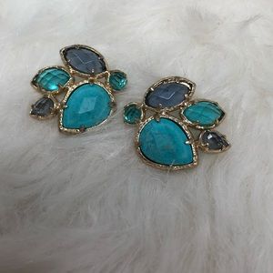 Kendra Scott Carmen Studs Turquoise & London Blue